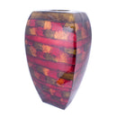 Vases Gold Vase - 10" X 6'.75" X 17'.75" Copper, Red, Gold Ceramic Foiled & Lacquered Large Tapered Modern Vase HomeRoots