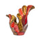 Vases Gold Vase - 119" X 8" X 15'.75" Copper, Red, Gold Ceramic Foiled & Lacquered Sculpted Vase HomeRoots