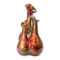 Vases Gold Vase - 8'.75" X 7'.75" X 13'.75" Copper, Red, Gold Ceramic Foiled & Lacquered Bud Vase HomeRoots