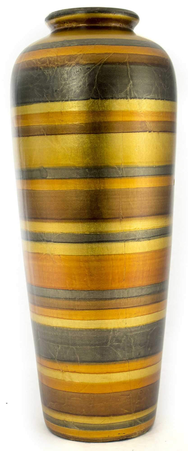 Vases Gold Vase - 8" X 8" X 20" Gold. Copper, Bronze And Pewter Ceramic Water Jug Floor Vase HomeRoots