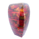 Vases Gold Vase - 9'.75" X 6" X 16'.25" Copper, Red, Gold Ceramic Foiled & Lacquered Tapered Modern Vase HomeRoots