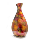 Vases Gold Vase - 9" X 6'.25" X 18'.5" Copper, Red and Gold Ceramic Floor Vase HomeRoots