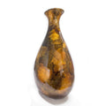 Vases Gold Vase - 9" X 6'.25" X 18'.5" Gold, Copper, Brown Ceramic Floor Vase HomeRoots