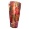 Vases Gold Vase - 9" X 6'.75" X 18'.25" Copper, Red, Gold Ceramic Foiled & Lacquered Tapered Vase HomeRoots