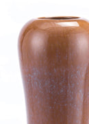 Vases Large Floor Vase - 6.3" x 6.3" x 21.7" Brown, Ceramic, Tall Vase HomeRoots