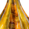 Vases Large Vase - 10" X 10" X 18" Copper, Brown, Amber Ceramic Foiled & Lacquered Ridged Teardrop Vase HomeRoots