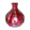 Vases Red Vase - 8'.75" X 8'.75" X 10" Red Ceramic Foiled & Lacquered Gourd Vase HomeRoots