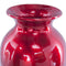 Vases Red Vase - 8'.75" X 8'.75" X 21'.25" Red and Orange Ceramic Ombre Lacquered Ceramic Vase HomeRoots