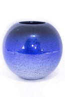 Vases Tall Floor Vases - 14" X 9'.75" X 16" Blue And Silver Ceramic Piece Vase Set HomeRoots