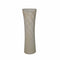 Textured Ceramic Vase with Pine Needle Design, White