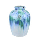 Urn Shape Ceramic Vase with Aesthetic Texture, Large, Multicolor