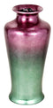 Vases Vase - 7" X 7" X 24'.5" Purple And Aqua Ceramic Foiled & Lacquered Ceramic Floor Vase HomeRoots