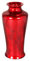 Vases Vase - 7" X 7" X 24'.5" Red Ceramic Foiled & Lacquered Ceramic Floor Vase HomeRoots
