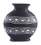 Vases White Vase - 11" x 3.9" x 11.6" Black & White, Ceramic, Medium Vase HomeRoots