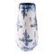 Vases White Vase - 6.9" x 6.9" X 14" Artful Blue And White Ceramic Vase HomeRoots