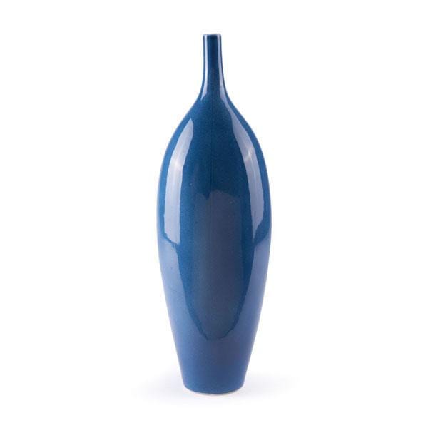 Vases White Vase - 7.5" X 6.1" X 23.2" Cobalt Blue Ceramic Vase HomeRoots