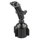 Vehicle Mounts RAM Mount RAM Stubby Cup Holder Mount w/Diamond Plate [RAP-B-299-4-238U] RAM Mounting Systems