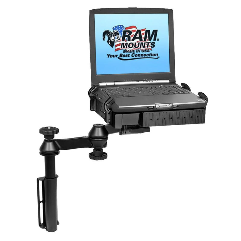 Vehicle Mounts RAM Mount Universal Flat Surface Vertical Drill-Down Vehicle Laptop Mount Stand [RAM-VB-181-SW1] RAM Mounting Systems