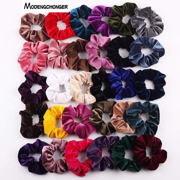 Velvet Scrunchie Hairband For Women Girls Elastic Hair Rubber Bands Hair Accessories Headband Gum Hair Tie Rope Ponytail Holder AExp