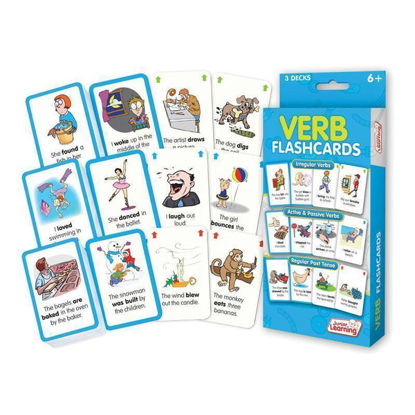 VERB FLASH CARDS-Learning Materials-JadeMoghul Inc.