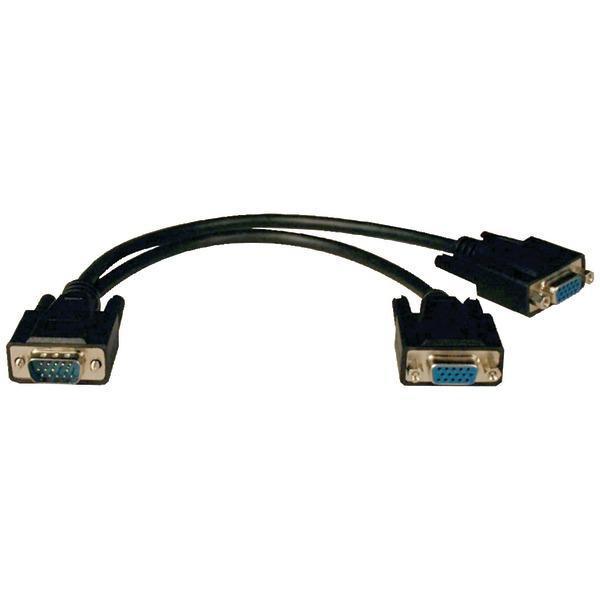 VGA Monitor Y-Splitter Cable, 1ft (for 1600 x 1200 high-resolution monitors)-Cables, Connectors & Accessories-JadeMoghul Inc.