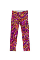 Vibrant Galaxy Vibrant Galaxy Lucy Trendy Purple Printed Leggings - Girls Lucy Leggings