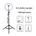 Video Light Dimmable LED Selfie Ring Light USB ring lamp Photography Light with Phone Holder 2M tripod stand for Makeup Youtube AExp