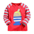 VIDMID Boys T-shirt Kids Tees Baby Boy brand tshirts Children blouses Long Sleeve 100% Cotton cars trucks stripes free shipping AExp