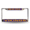 Honda License Plate Frame Vikings "Skol" Laser Chrome Frame