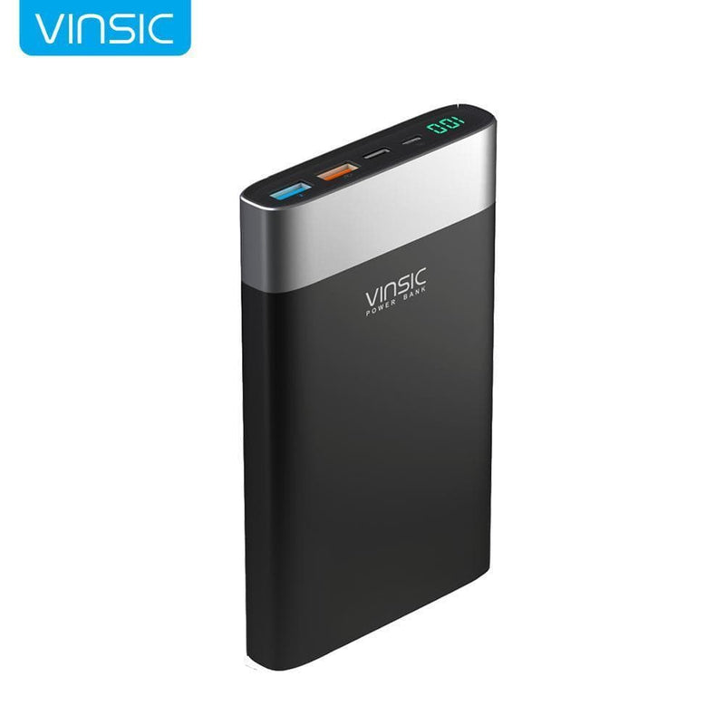 Vinsic 20000mAh Power Bank Quick Charge 3.0 QC3.0 Dual USB Type-C External Battery Charger for Samsung iPhone X 8 8 Plus Xiaomi JadeMoghul Inc. 