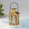 Vintage Antique Gold Distressed Lantern - Small-Gold Theme-JadeMoghul Inc.
