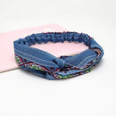 Vintage Bohemia Hair Bands for Girls Women Hair Accessories Soft Elastic Headband Retro Hoop Cross Turban Bandanas Headwear AExp