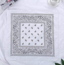 Vintage Bohemia Print Bandana Hair Bands for Girls  Women Headband Scarf  Face Mask Cross Turban Bandanas Headwear 55cmX55cm AExp