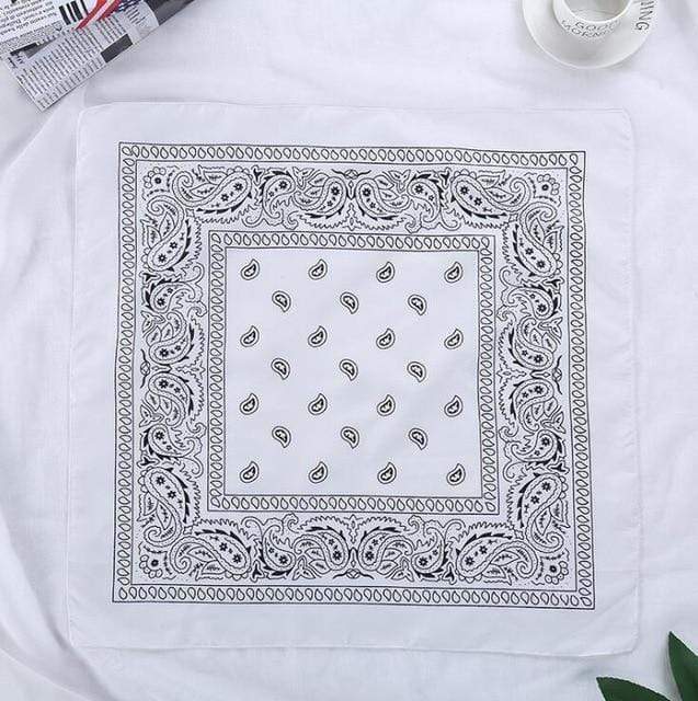 Vintage Bohemia Print Bandana Hair Bands for Girls  Women Headband Scarf  Face Mask Cross Turban Bandanas Headwear 55cmX55cm AExp