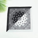 Vintage Bohemia Print Bandana Hair Bands for Girls  Women Headband Scarf  Face Mask Cross Turban Bandanas Headwear 55cmX55cm AExp