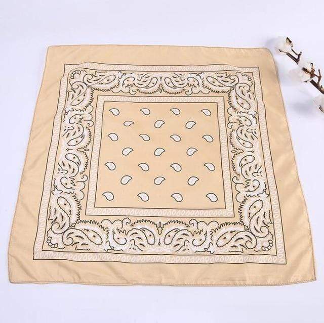 Vintage Bohemia Print Bandana Hair Bands for Girls  Women Headband Scarf  Face Mask Cross Turban Bandanas Headwear 55cmX55cm AExp