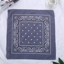 Vintage Bohemia Print Bandana Hair Bands for Girls  Women Headband Scarf  Face Mask Cross Turban Bandanas Headwear 55cmX55cm AExp