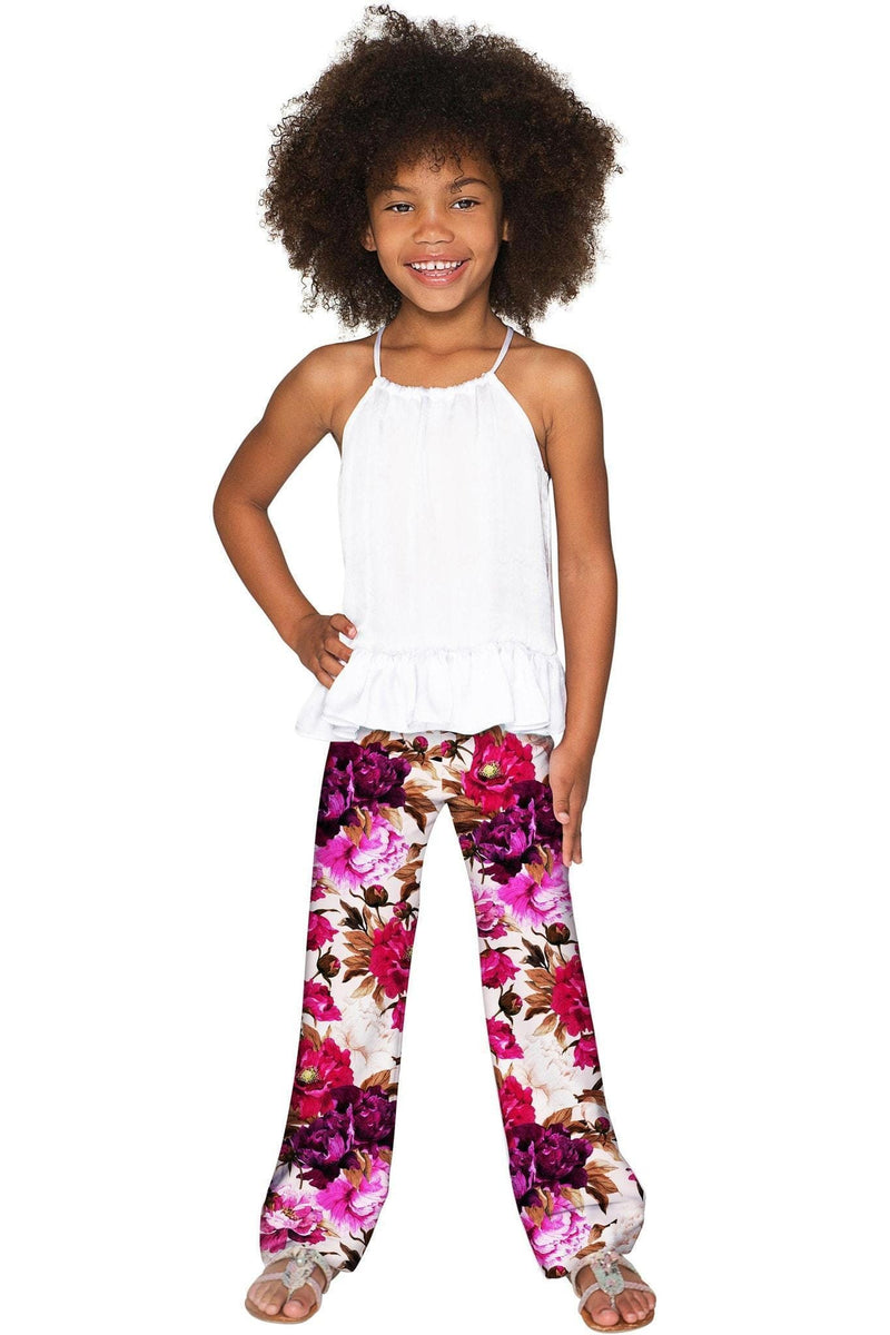 Vintage Charm Vintage Charm Amelia Floral Chic Unique Palazzo Pant - Girls Amelia Palazzo Pants