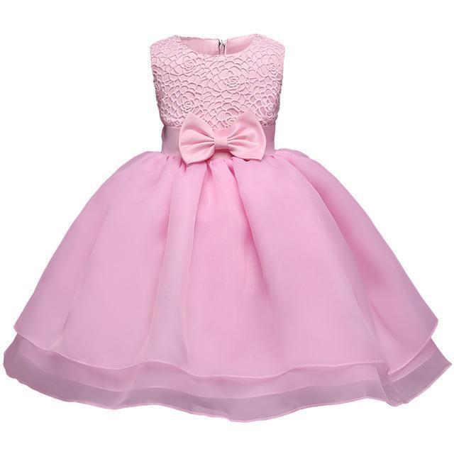 Vintage Lace Baby Girl Wedding Pageant Dress Infant Princess Little Girls 1 Year Birthday Party Dress Newborn Christening Gowns AExp