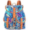 Vintage Women Backpack - Drawstring Printing Canvas Backpack AExp