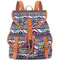 Vintage Women Backpack - Drawstring Printing Canvas Backpack AExp