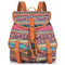 Vintage Women Backpack - Drawstring Printing Canvas Backpack AExp