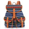 Vintage Women Backpack - Drawstring Printing Canvas Backpack AExp