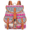 Vintage Women Backpack - Drawstring Printing Canvas Backpack AExp