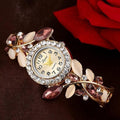 Vintage Women Dress Watch - Crystal Women Bracelet Watch-Purple-JadeMoghul Inc.