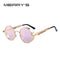 Vintage Women Steampunk Sunglasses Brand Design Round Sunglasses-C09 Gold Pink-JadeMoghul Inc.
