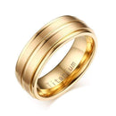 Vnox 8mm Black Men Ring 100% Titanium Carbide Men's Jewelry Wedding Bands Classic Boyfriend Gift AExp