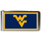 W. Virginia Mountaineers Steel Logo Money Clips-Wallets & Checkbook Covers-JadeMoghul Inc.
