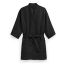 Waffle Kimono Robe - Black (Pack of 1)-Personalized Gifts for Women-JadeMoghul Inc.