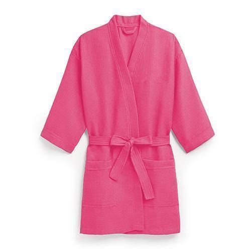 Waffle Kimono Robe - Fuchsia - Hot Pink (Pack of 1)-Personalized Gifts for Women-JadeMoghul Inc.